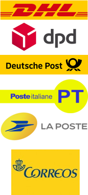 DHL - DPD - Deutsche Post - Poste italiane - La poste - Correos